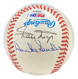 Mantle Mays Snider Signed American League Baseball Graded 8.5 PSA AB08581 Sports Integrity