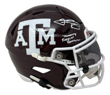 Johnny Manziel Signed Texas A&M MIDI SpeedFlex Helmet Johnny FN Football BAS
