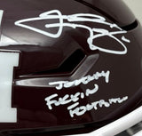 Johnny Manziel Signed Texas A&M MIDI SpeedFlex Helmet Johnny FN Football BAS