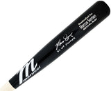 Marcus Semien Rangers Signed Black Marucci MB23-S Model Bat 23 WS Champ BAS