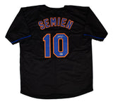 Marcus Semien New York Signed Black Baseball Jersey BAS