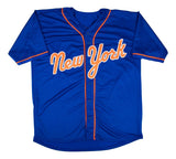 Marcus Semien New York Signed Blue Baseball Jersey BAS