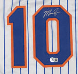 Marcus Semien New York Signed White Baseball Jersey BAS