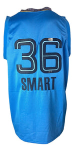 Marcus Smart Memphis Signed Light Blue Basketball Jersey BAS
