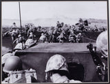 Fourth Wave Divison Marines Begin Attack On Beach Framed 11x14 WWII Photo
