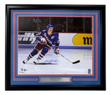 Mark Messier Signed Framed 16x20 New York Rangers Photo BAS