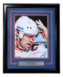 Mark Messier Signed Framed 11x14 New York Rangers Blood Photo Steiner CX