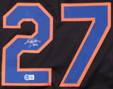 Mark Vientos New York Signed Black Baseball Jersey BAS