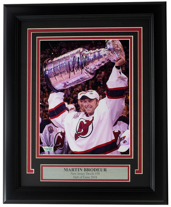 Martin Brodeur Signed Framed 8x10 New Jersey Devils Stanley Cup Photo Fanatics