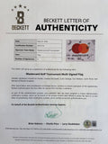 Mastercard Tournament Multi-Signed Golf Flag Tom Watson Justin Rose & More BAS