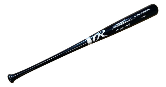 Hideki Matsui New York Yankees Signed Black Rawlings Baseball Bat 09 WS MVP JSA
