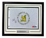 Matt Fitzpatrick Signed Framed 122nd US Open Golf Flag JSA Hologram