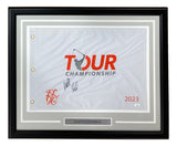 Matt Fitzpatrick Signed Framed 2023 PGA Tour Championship Golf Flag JSA