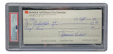 Maurice Richard Signed Montreal Canadiens Personal Bank Check #238 PSA/DNA Sports Integrity