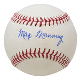 Max Manning Signed Newark Eagles Baseball BAS AA21510