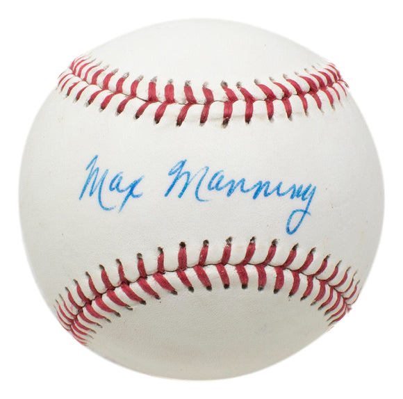 Max Manning Signed Newark Eagles Baseball BAS AA21514