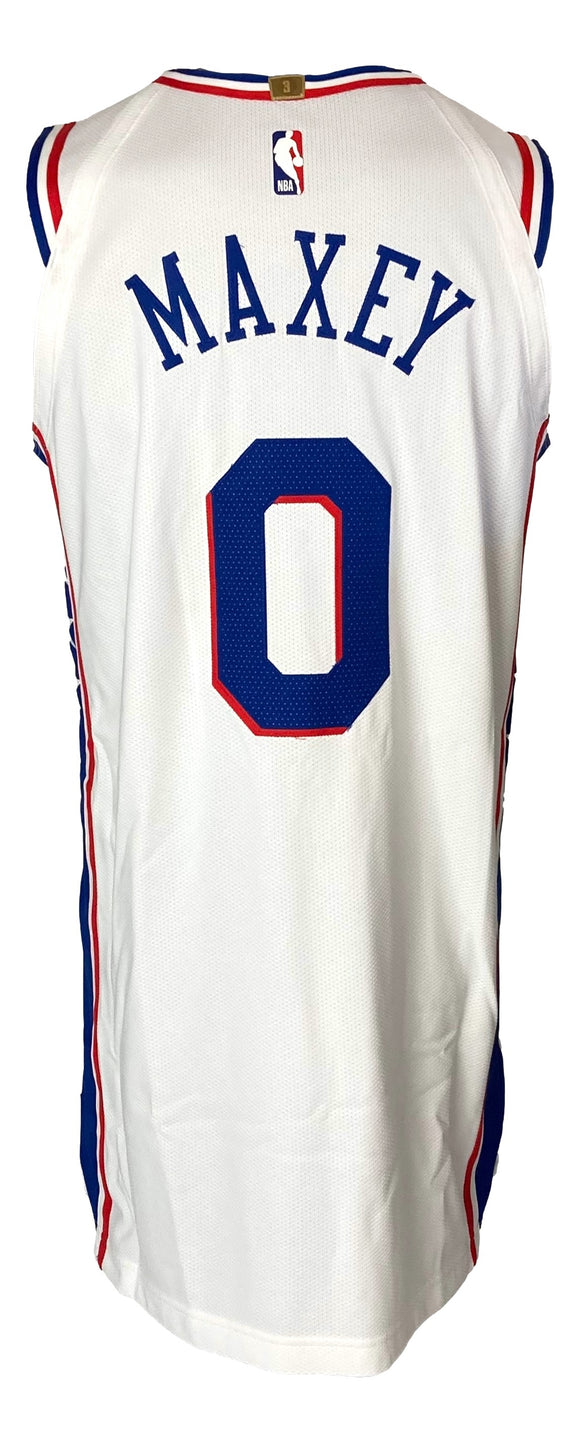 Tyrese Maxey Philadelphia 76ers Game Used Jersey April 22 2023 Vs Nets Fanatics Sports Integrity