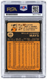 Willie Mays Signed 2001 Topps Archives #305 Mets Trading Card PSA/DNA Auto 7