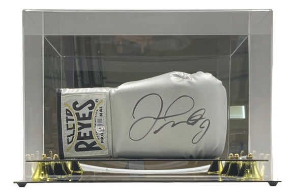 Floyd Mayweather Jr Signed Silver Cleto Reyes Right Hand Boxing Glove BAS w/Case Sports Integrity