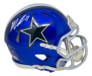 Micah Parsons Signed Dallas Cowboys Mini Speed Replica Flash Helmet Sports Mem