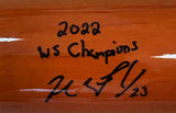 Michael Brantley Astros Signed Marucci Pro Model MB23 Bat 2022 WS Champions BAS