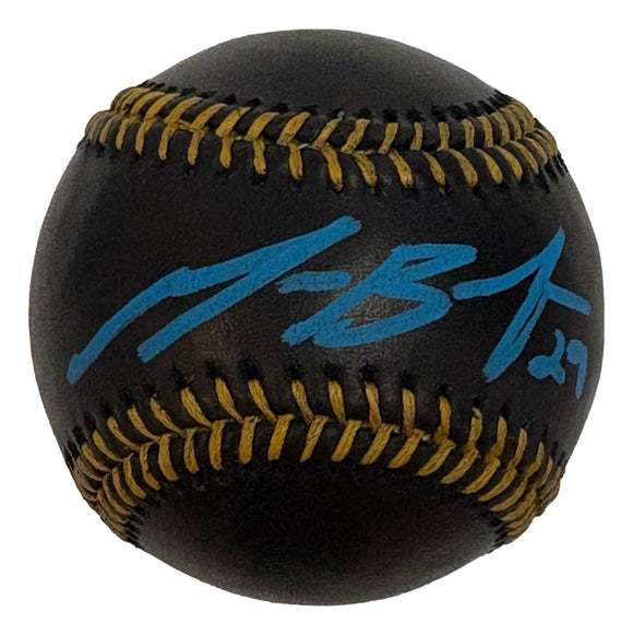 Michael Busch Chicago Cubs Signed Official MLB Black Leather Baseball ...