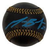 Michael Busch Chicago Cubs Signed Official MLB Black Leather Baseball BAS