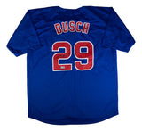 Michael Busch Chicago Signed Blue Baseball Jersey GTSM