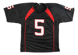 Michael Crabtree Texas Tech Signed Black College Football Jersey BAS