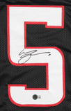 Michael Crabtree Texas Tech Signed Black College Football Jersey BAS