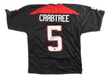 Michael Crabtree Texas Tech Signed Black College Football Jersey BAS