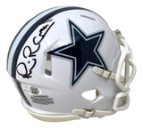 Michael Irvin Signed Dallas Cowboys White Mini Speed Helmet JSA QR Hologram