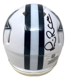 Michael Irvin Signed Dallas Cowboys White Mini Speed Helmet JSA QR Hologram