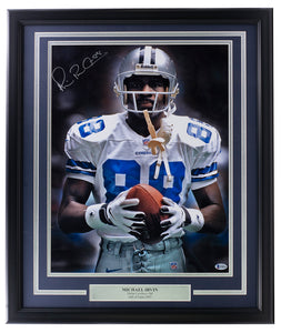 Michael Irvin Signed Framed 16x20 Dallas Cowboys Spotlight Photo BAS