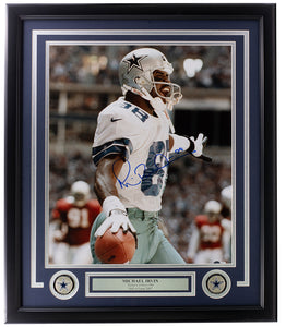 Michael Irvin Signed Framed 16x20 Dallas Cowboys Photo BAS Sports Integrity