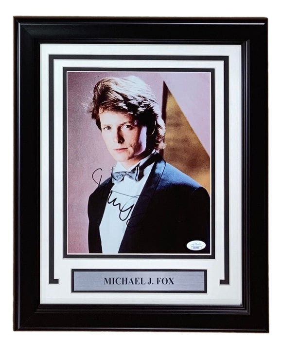 Michael J Fox Signed Framed 8x10 Photo JSA