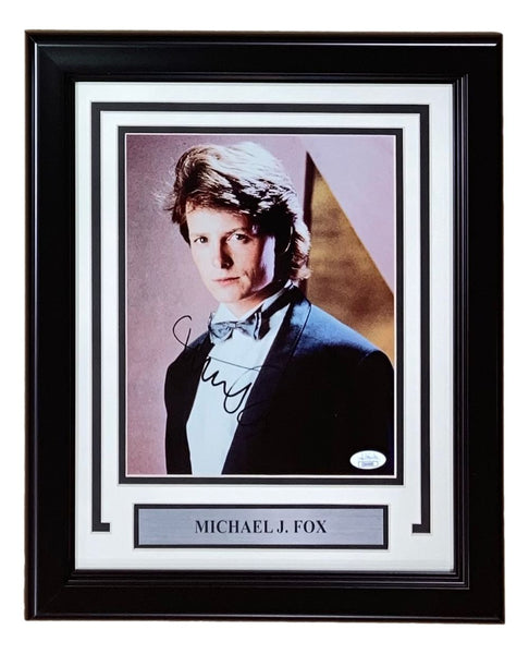 Michael J Fox Signed Framed 8x10 Photo JSA - Sports Integrity