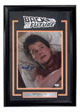 Michael J Fox Signed Framed 11x14 Back To The Future Photo BAS