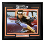 Michael J Fox Signed Framed 16x20 Back To The Future Glasses Photo PSA/DNA Holo