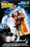 Michael J Fox Signed 11x17 Back to the Future Part II Poster Photo PSA ITP