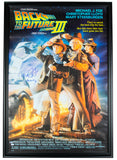 Michael J. Fox Signed Framed Back To The Future 3 32x46 Movie Poster Insc BAS Sports Integrity