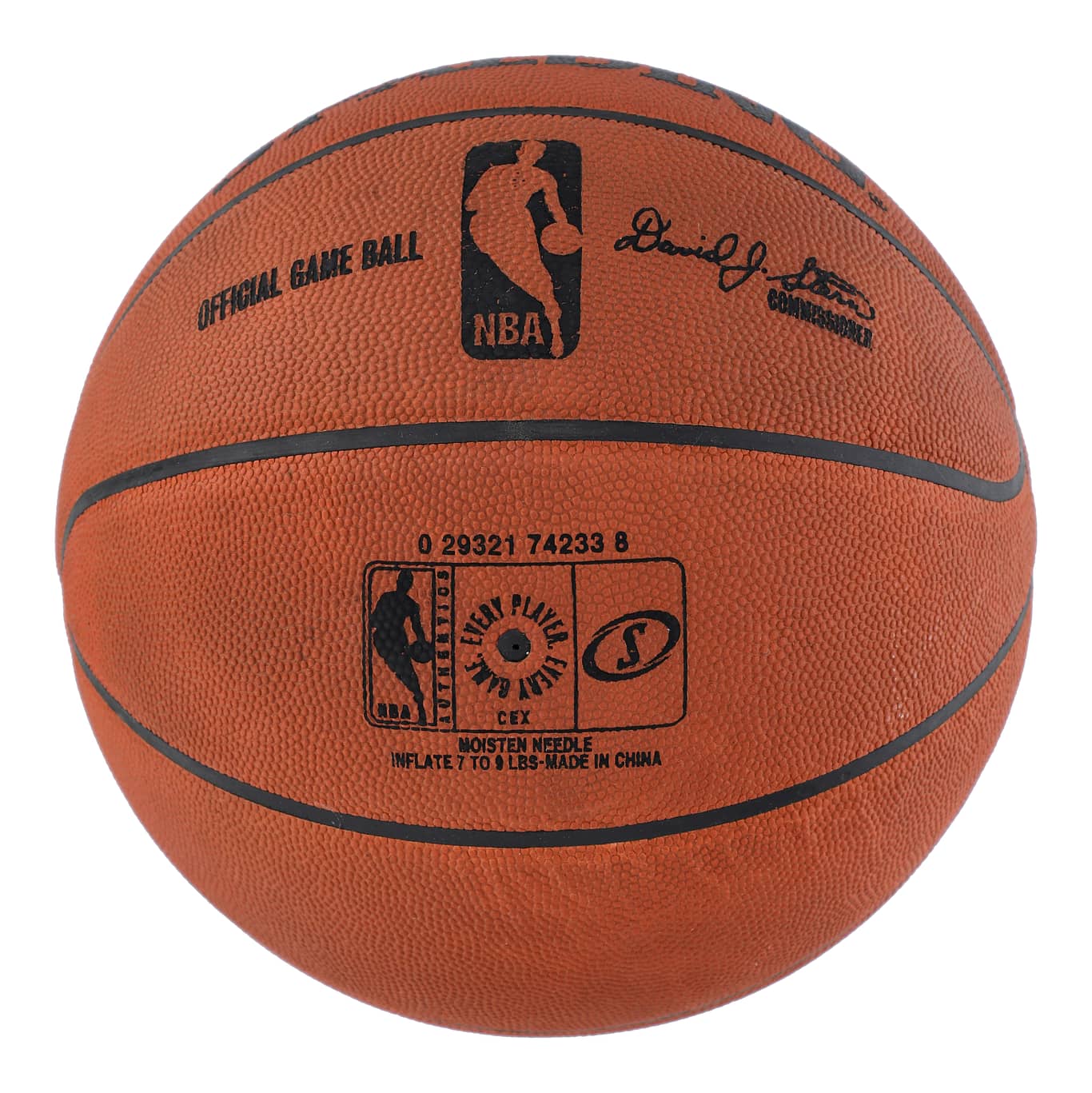 Michael Jordan Bulls Signed NBA Spalding Hall Of Fame Logo