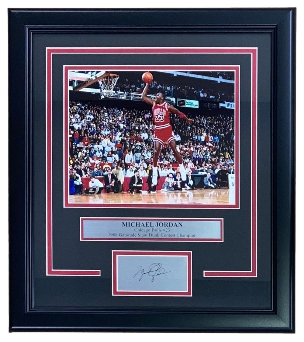 Michael Jordan Bulls Framed 8x10 Gatorade Photo w/ Engraved