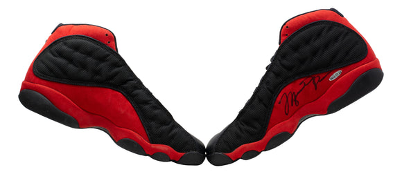 Michael Jordan Chicago Bulls Signed Autographed Retro 13 Jordan Nike Shoes UDA