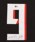 Michael Penix Jr Atlanta Signed Framed Black Football Jersey BAS