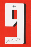 Michael Penix Jr Atlanta Signed Framed Red Football Jersey BAS