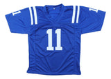 Michael Pittman Jr Indianapolis Signed Blue Football Jersey BAS