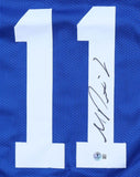 Michael Pittman Jr Indianapolis Signed Blue Football Jersey BAS