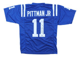 Michael Pittman Jr Indianapolis Signed Blue Football Jersey BAS