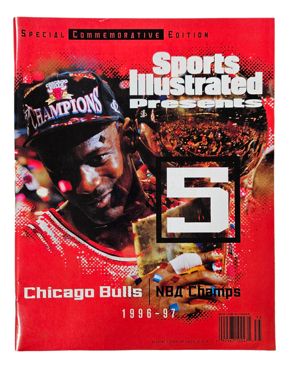 Michael Jordan Bulls 1996/97 NBA Champions Sports Illustrated Magazine Sports Integrity